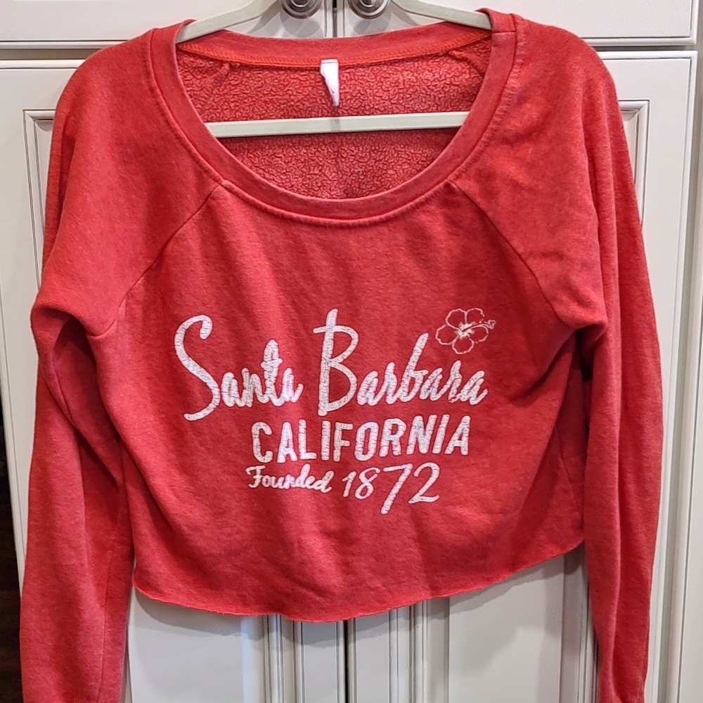 Santa Barbara CA Cropped Sweatshirt